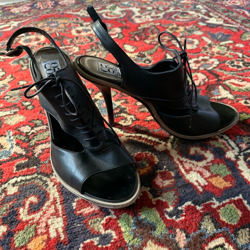 *donating soon* Barney’s CO-OP lace-up stiletto heels.